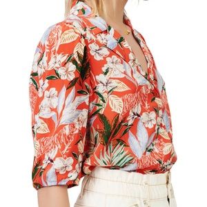 Maje Civale floral print shirt